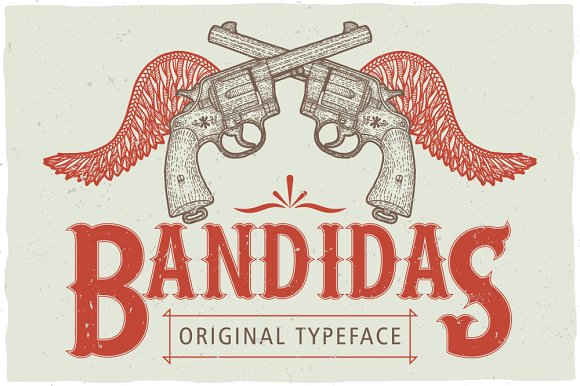 Bandidas Label Font